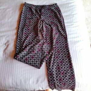 2 pairs of Size M cosy fleece pajama sleep lounge pants Old Navy & Sonoma brands